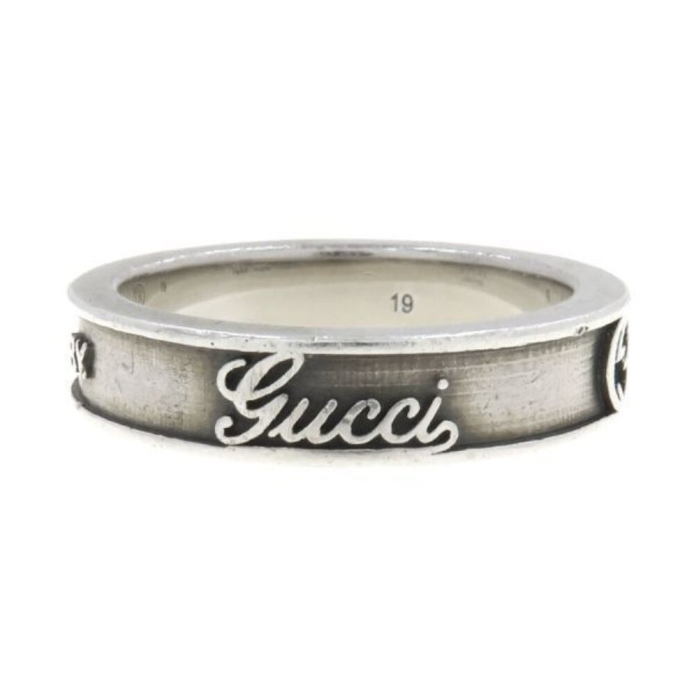 Gucci Interlocking Logo Ring 19 925 SV 6.6 - Picture 3 of 9